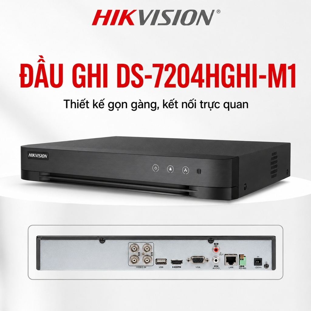 Trọn Bộ 4 Camera Quan Sát Hikvision Có Màu Ban Đêm Tích Hợp Mic Thu Âm 2MP 1080P