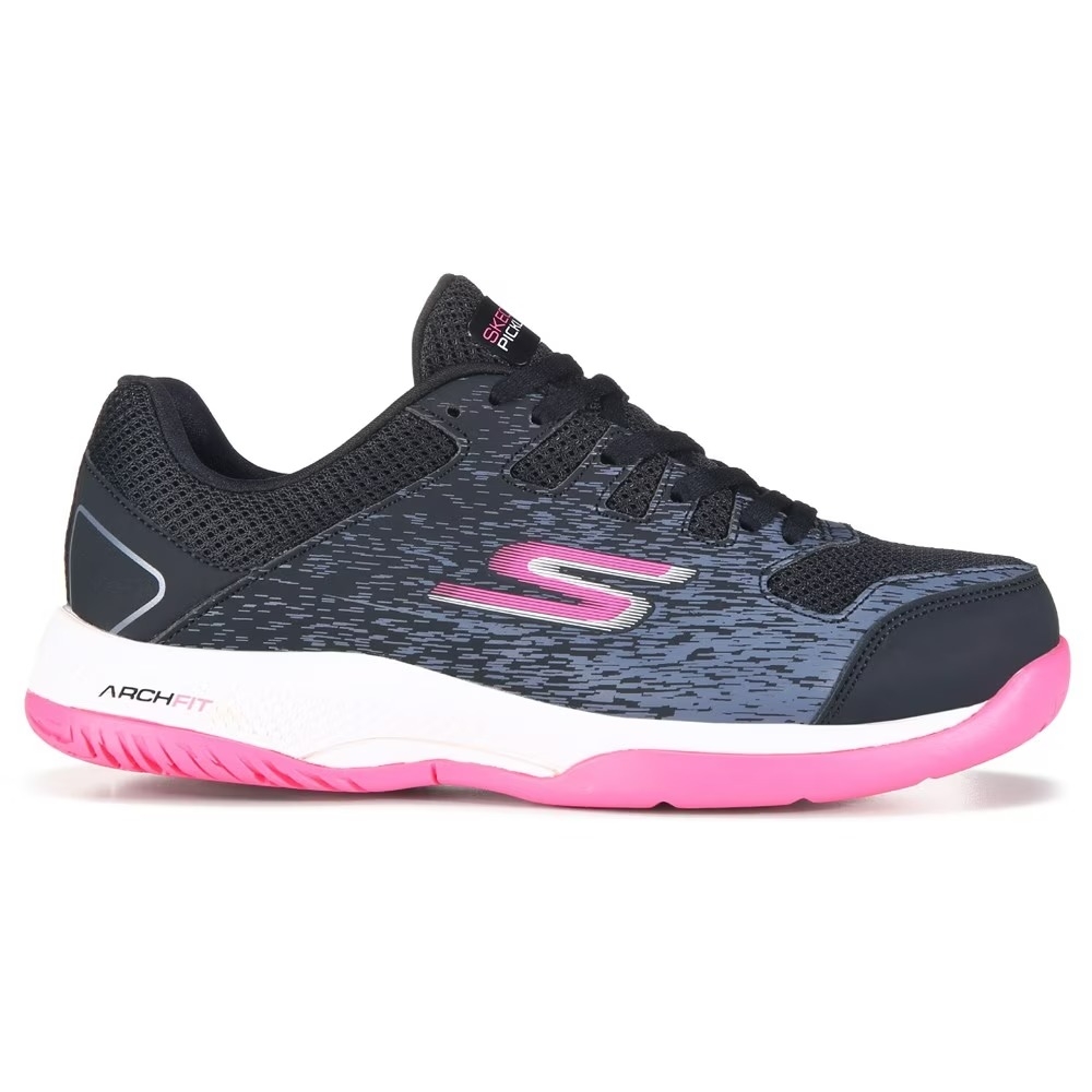 Giày Nữ Skechers® Viper Court Pickleball Shoe – Black/Pink