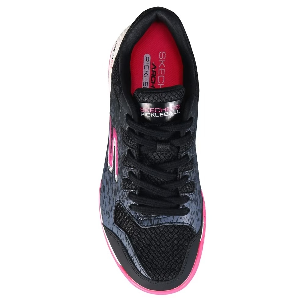 Giày Nữ Skechers® Viper Court Pickleball Shoe – Black/Pink