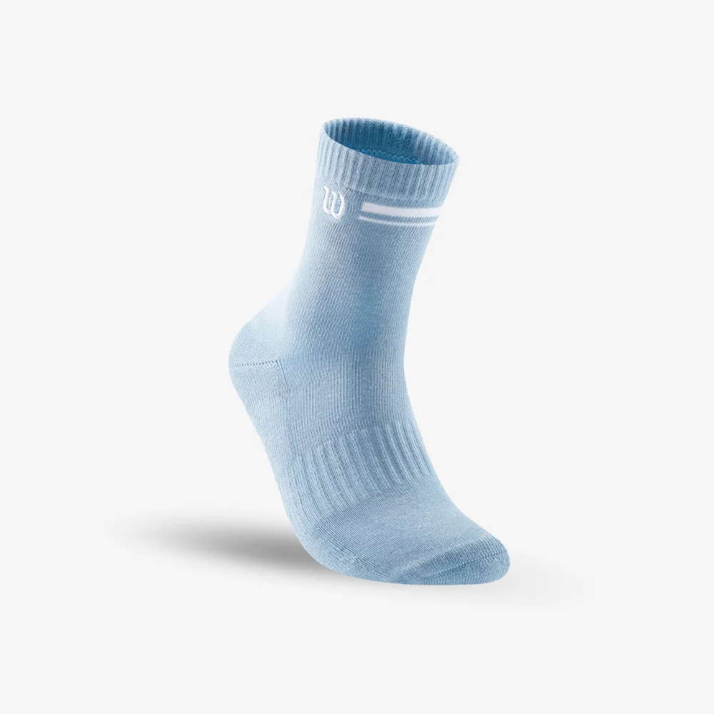 Tất Thể Thao Wilson U Classic Quarter Socks Blue Fog