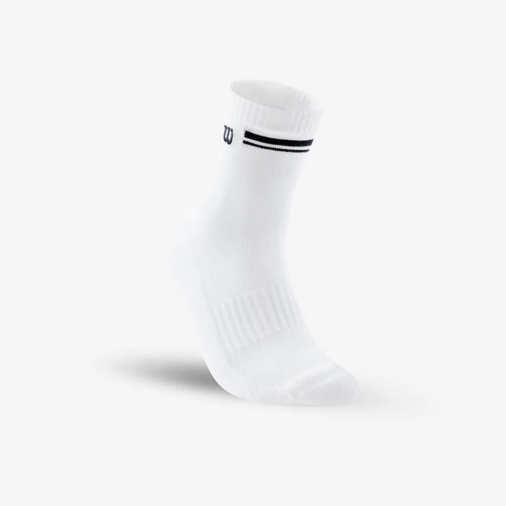 Tất Thể Thao Wilson U Classic Quarter Socks Bright White