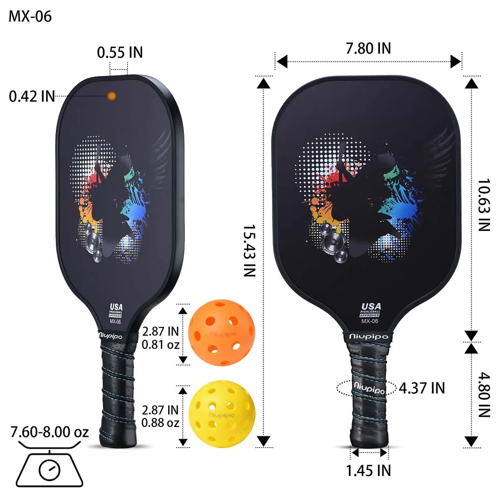Combo Bộ mái chèo MX-06 ( gồm: 04 mái chèo MX-06, + kèm bộ lưới + 7 bóng xanh )