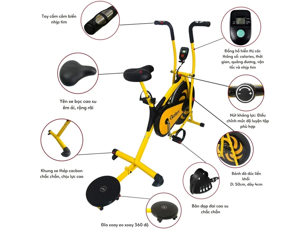 Xe đạp tập thể dục Galen G022 PRO