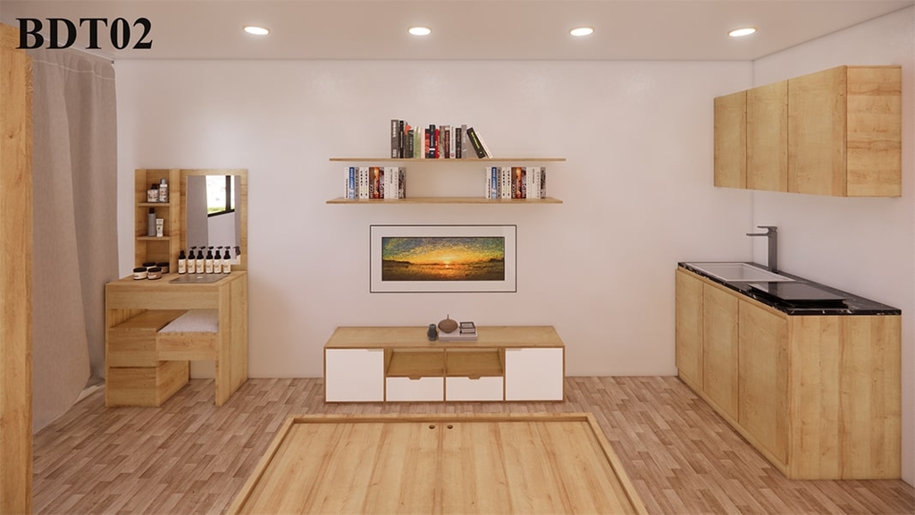 Bộ DTCT02 Trọn Bộ Nội Thất Căn Hộ Đầu Tư Cho Thuê Giá Rẻ