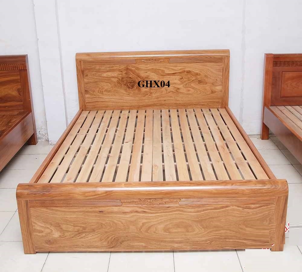 Giường hương xámveneerGHX04