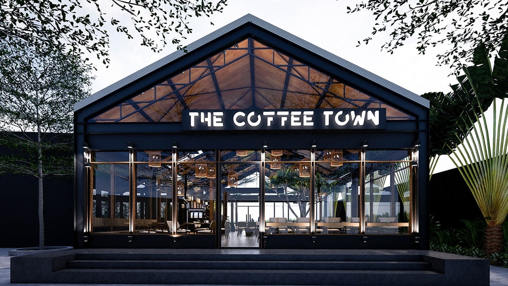 Quán Cafe theo phong cách Công Nghiệp - The Coffee Town Tp.Hồ Chí Minh