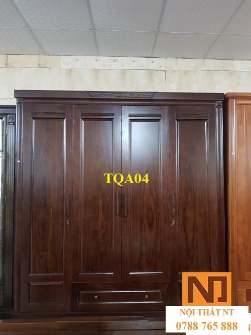 Tủ Gỗ Mun Vân Veneer TQA04