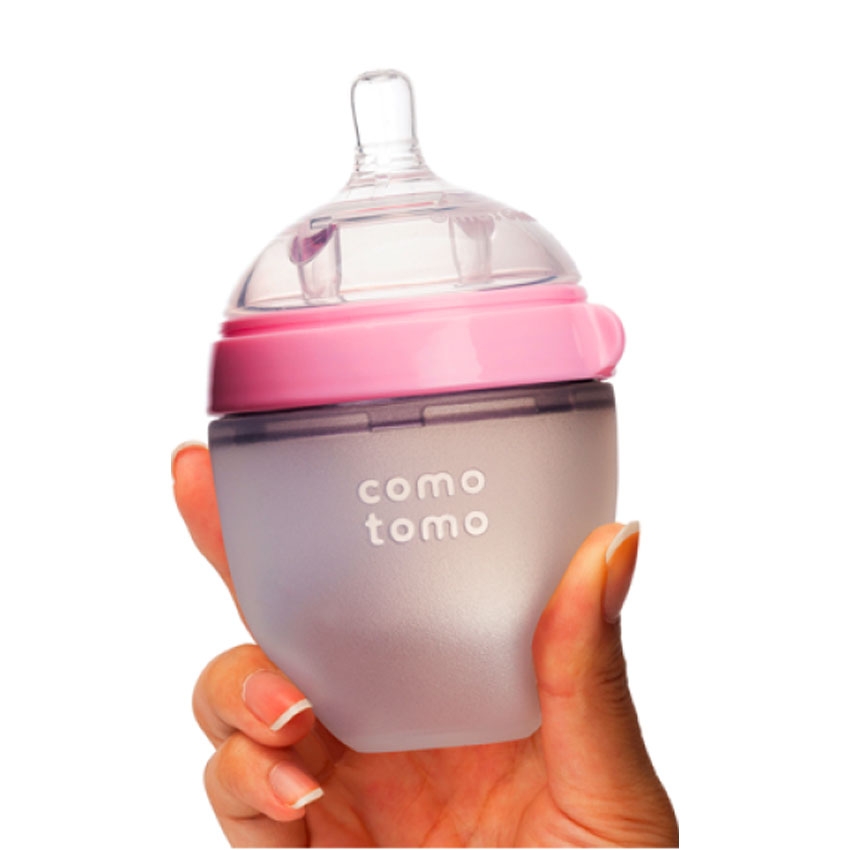 Bình sữa Comotomo Mỹ 150ml hồng - Chính hãng