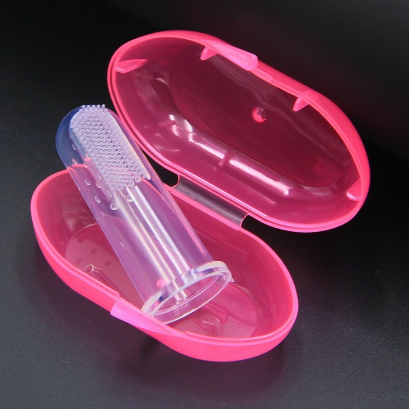 [Set 2c] Rơ lưỡi, tưa lưỡi silicone siêu mềm cho bé