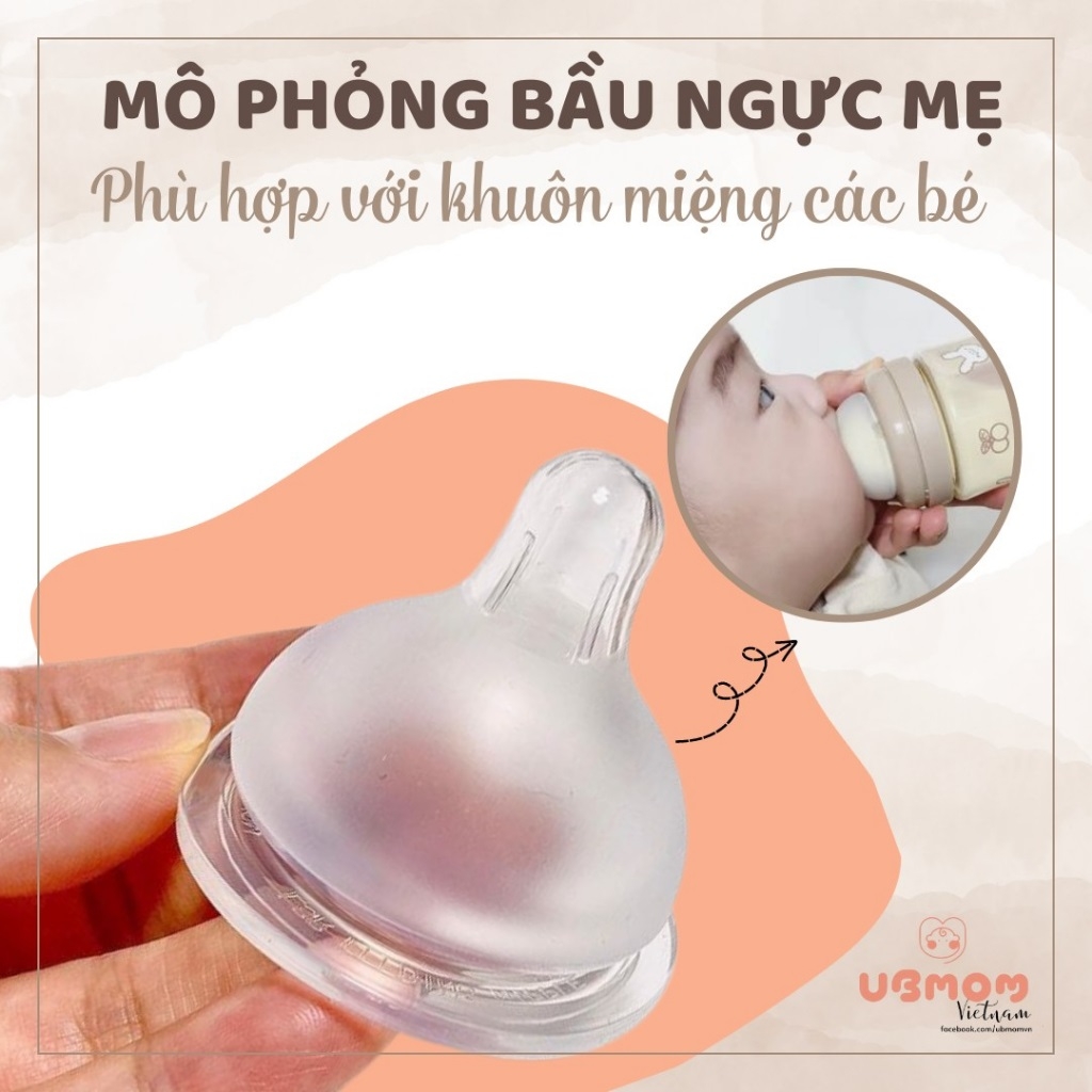 Núm ti UBmom Hàn Quốc siêu mềm (size S, M, L, +) - Chính hãng