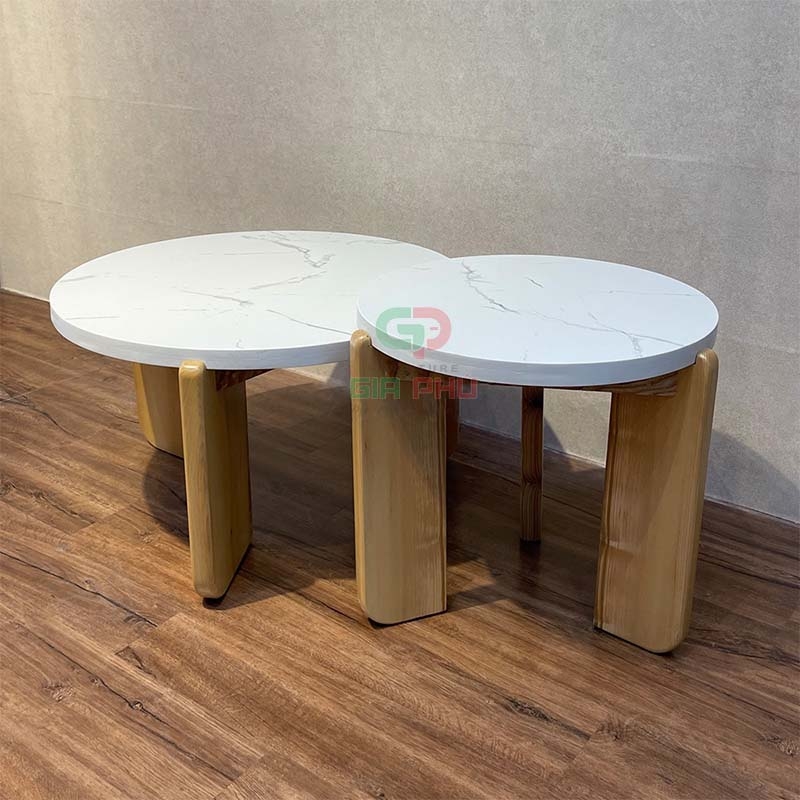 Bàn trà đôi chân gỗ Moutain - BT44