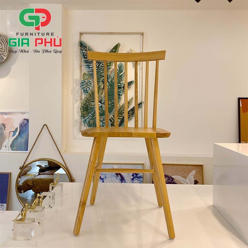 Ghế ăn cafe gỗ Pinnstol 7 nan - G12A