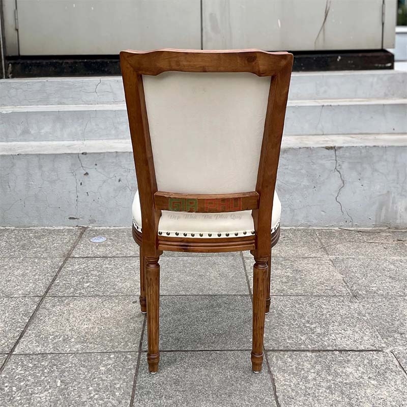 Ghế ăn Louis tân cổ điển lưng vuông - GL03