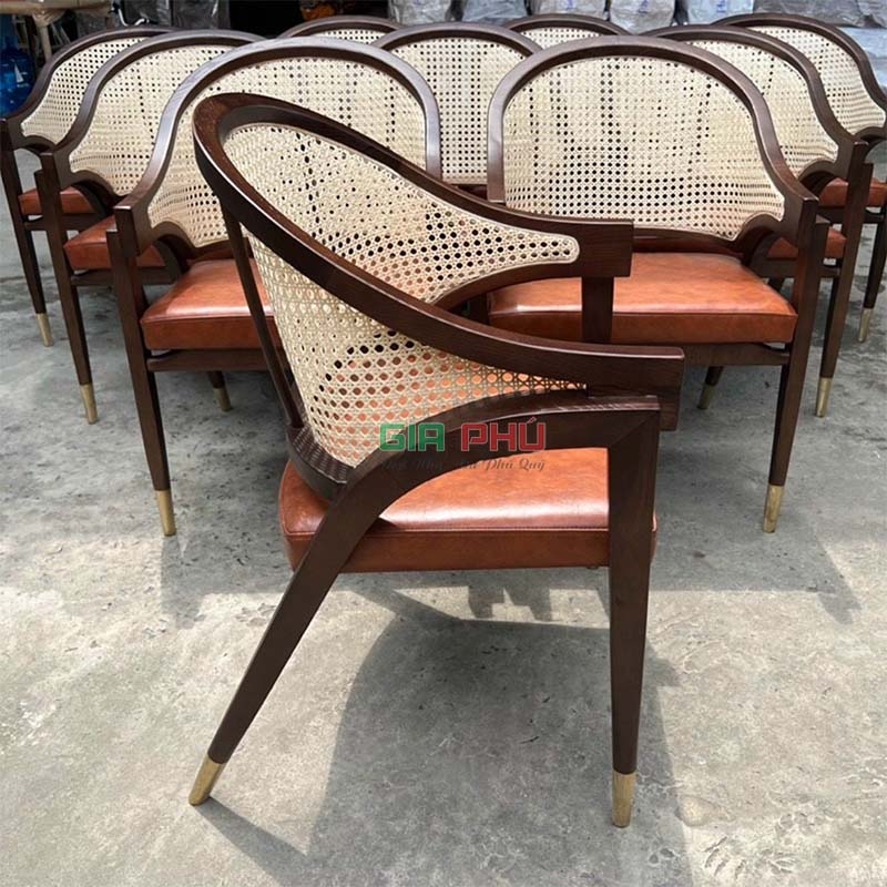 Ghế cafe gỗ lưng mây Wormley - G48