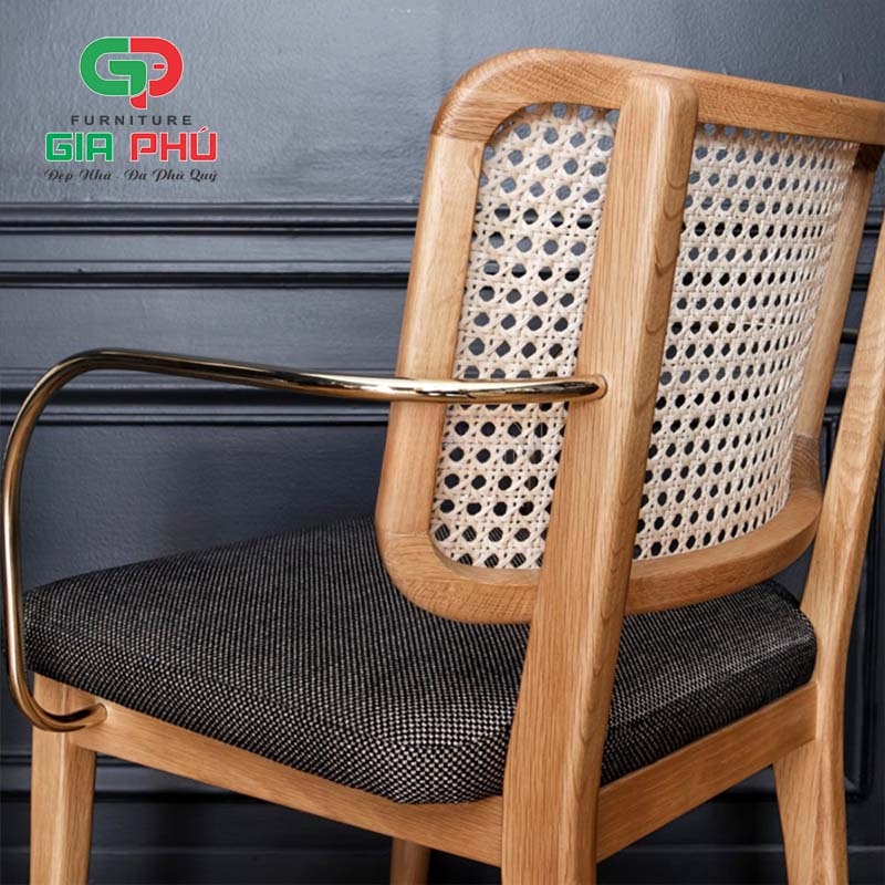 Ghế gỗ tay inox Canna - G40