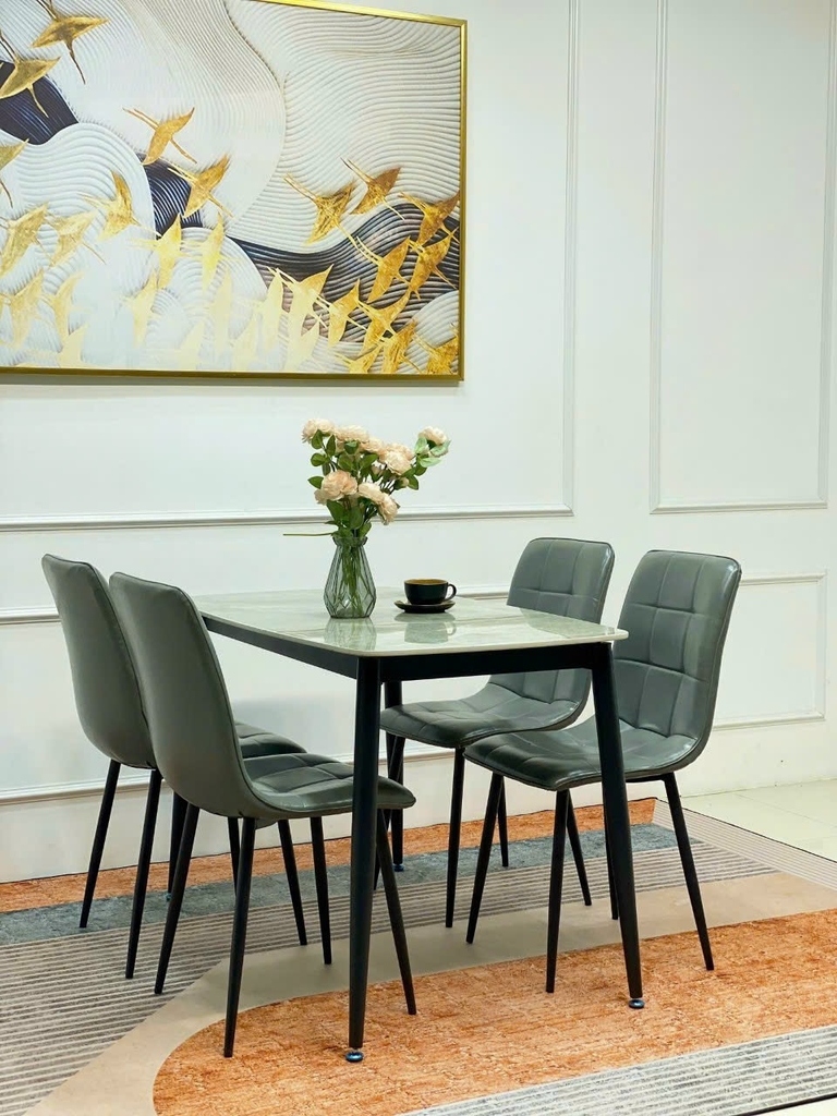 Bộ Bàn Ăn 4 Ghế CARO Nhập Khẩu GP-H63 - Nội Thất Gia Phú
