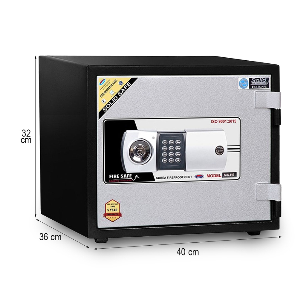 Két sắt mini tại Đà Nẵng - Két sắt Solid SLS 30E - Két sắt khóa điện tử