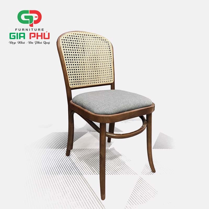 Thonet 811 Hoffmann - ghế ăn cafe gỗ tựa lưng mây - G30