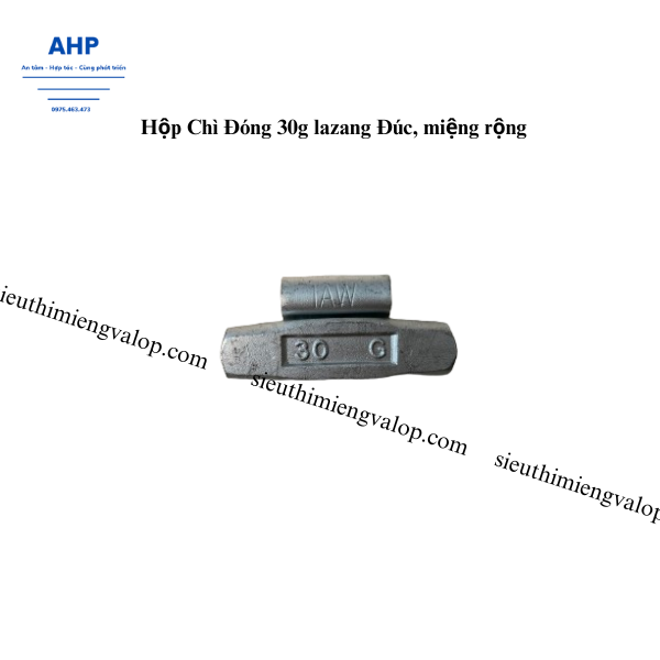 Hộp Chì Đóng 30g lazang Đúc, miệng rộng AW30