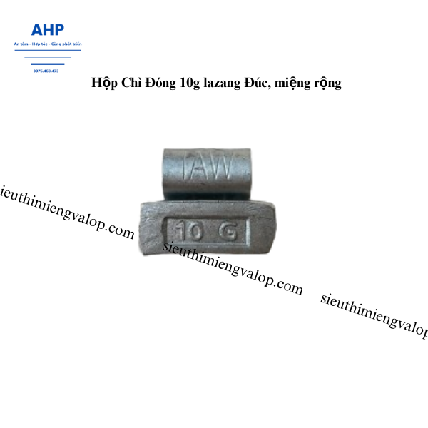 Hộp Chì Đóng 10g lazang Đúc, miệng rộng AW10
