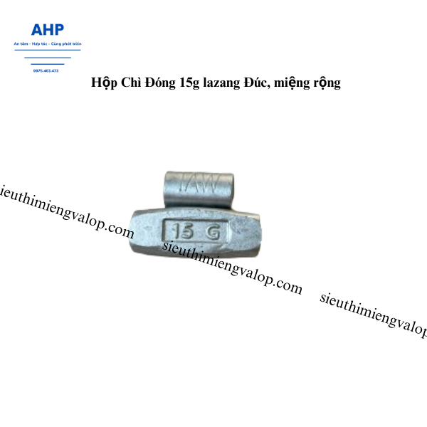 Hộp Chì Đóng 15g lazang Đúc, miệng rộng AW15