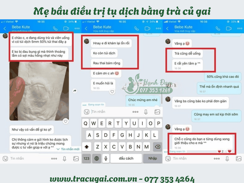 điều trị tụ dịch với trà củ gai