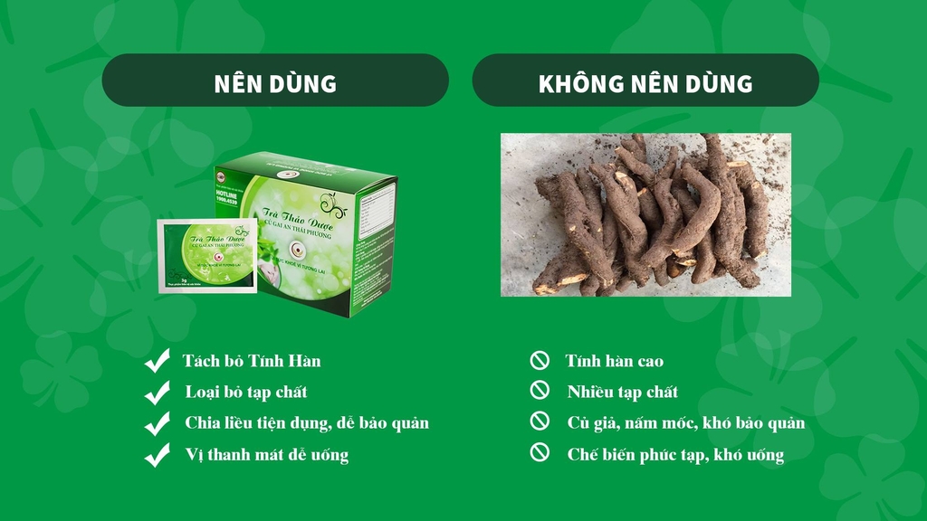 lý do nên dùng trà củ gai