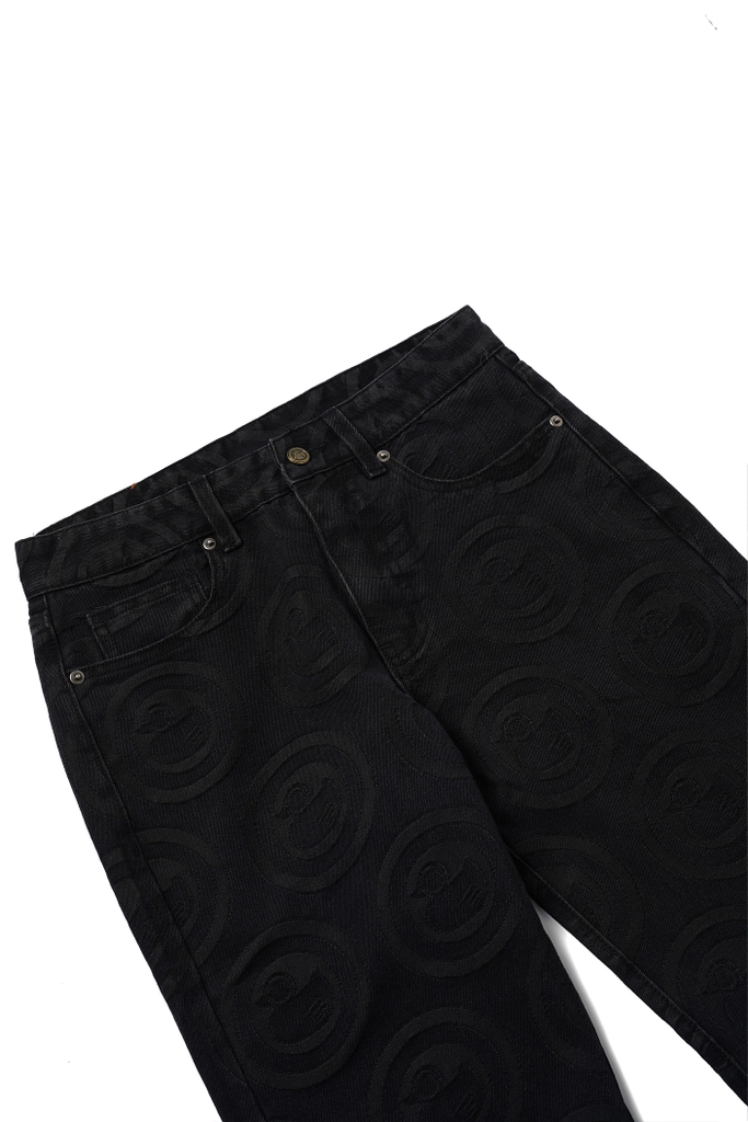 Embroidered Duck Logo Denim Jeans