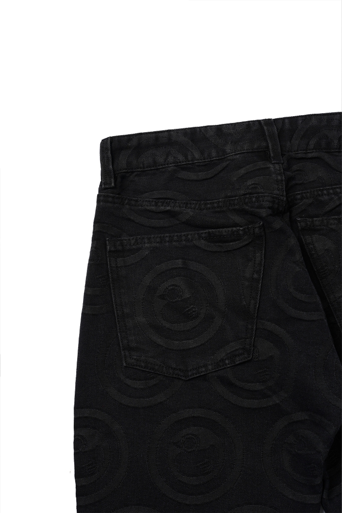 Embroidered Duck Logo Denim Jeans
