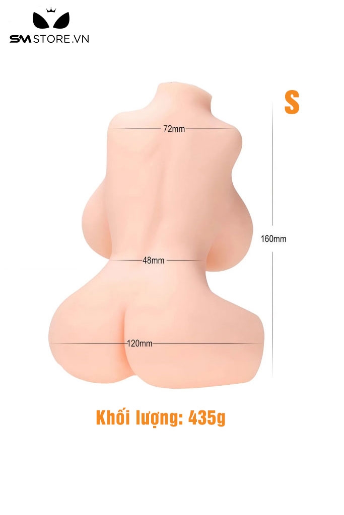 SMT1901 - Búp bê tình dục mini nửa người bằng silicon dài 16cm