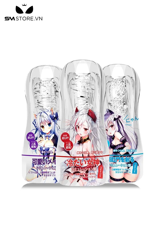 SMT1139 - Cốc thủ dâm silicon anime hậu môn và âm đạo dài 180mm
