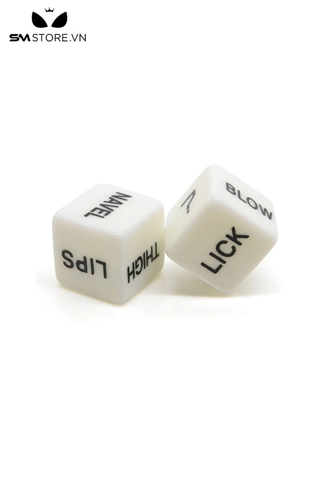 SMT725 - Đồ chơi SM sex dice xúc sắc tình yêu màu trắng chu vi 16mm