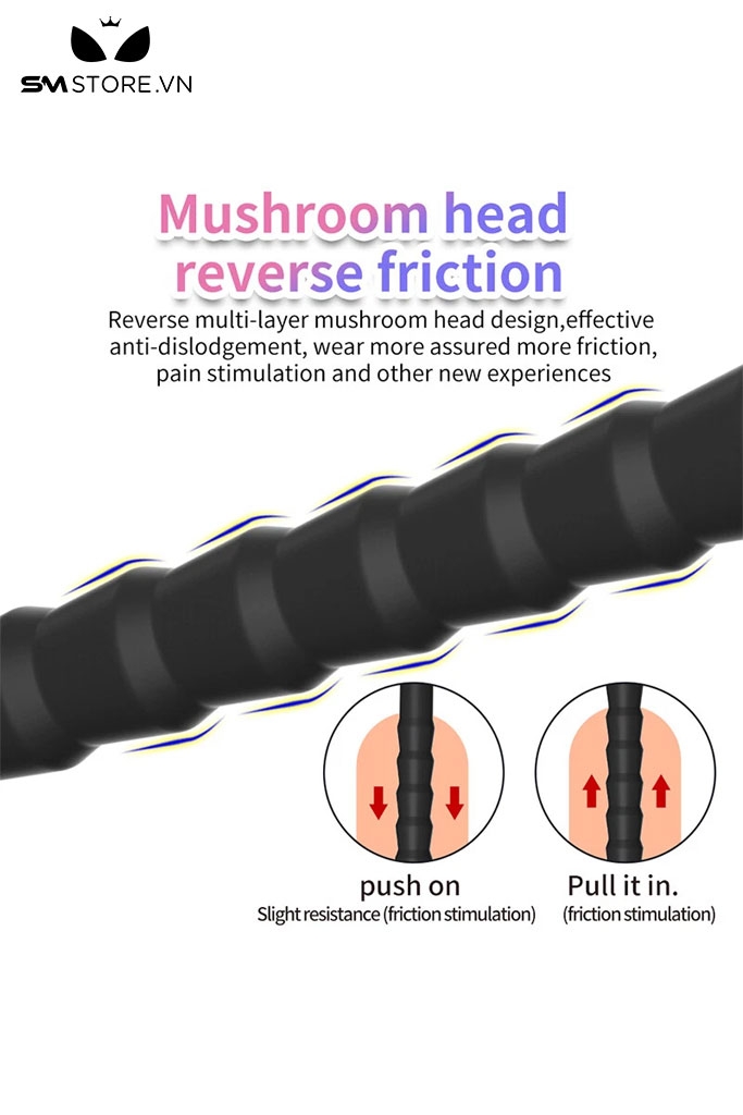 SMT2215 - Sounding đồ chơi niệu đạo silicon mềm đầu nhọn có 5 size
