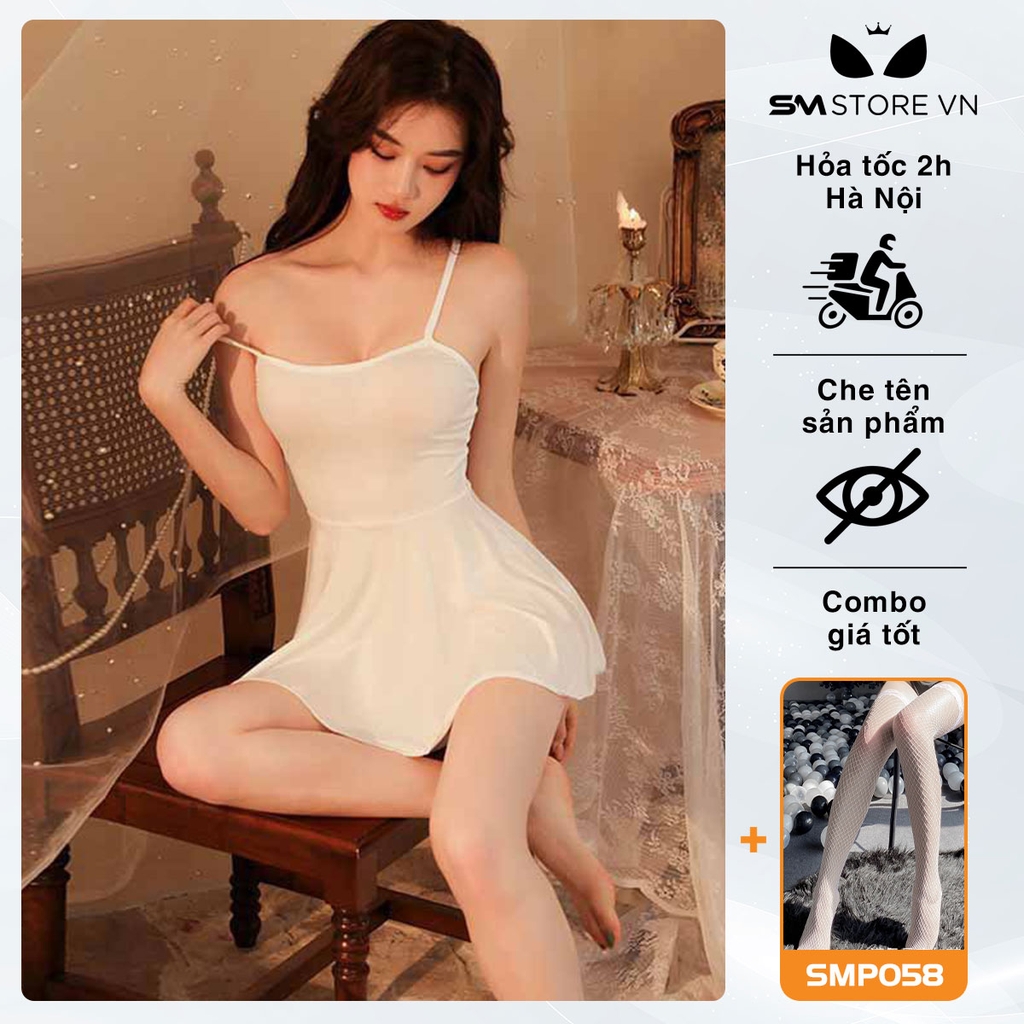 SMS309 - váy ngủ 2 dây cực ngắn gợi cảm dễ quyến rũ chồng