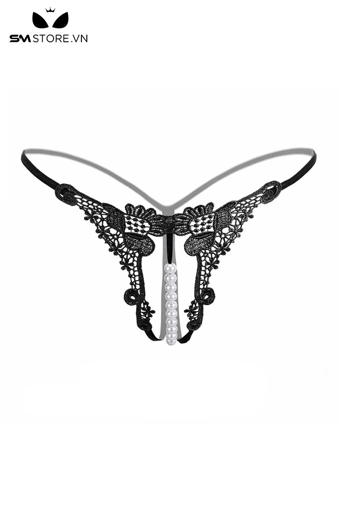 SMS854 - Quần lót dây lọt khe dành cho nữ đính ngọc trai