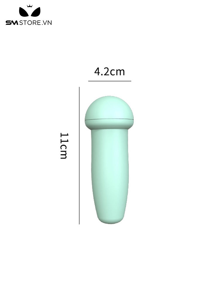 SMT2748 - Máy rung mini hình cây nấm silicon dài 11cm có 12 chế độ