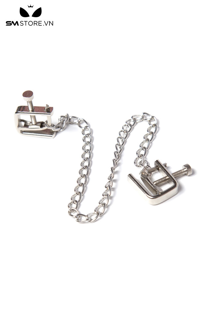 SMT2653 - Kẹp núm vú inox hình chữ nhật cao cấp không gỉ có nấc chỉnh