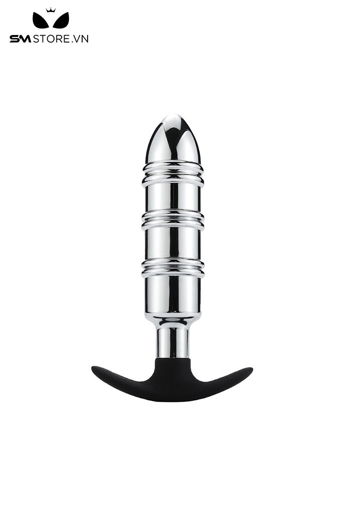 SMT1059 - Butt plug inox không gỉ cắm hậu môn dài 16cm hình viên đạn