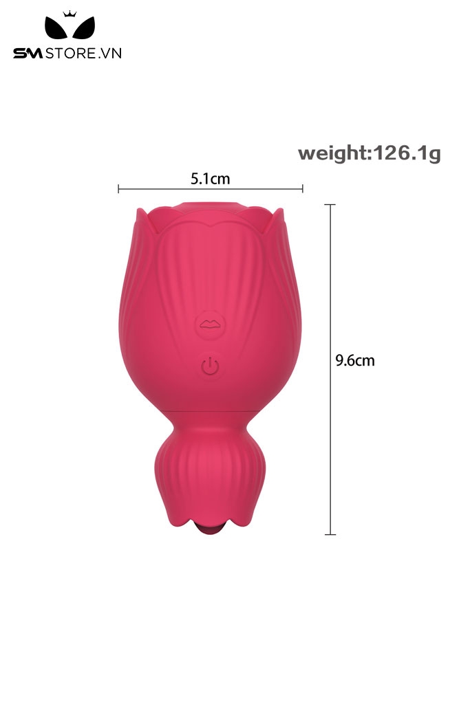 SMT2695 - Máy rung hút âm đạo có 10 tần số sạc điện dài 9.6cm