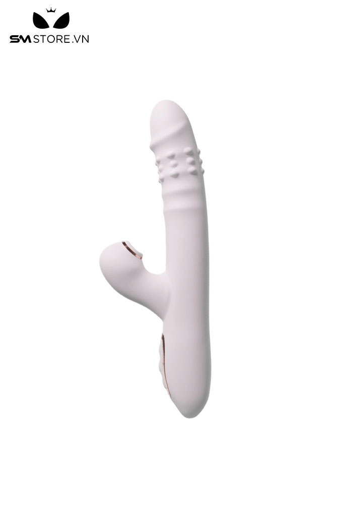 SMT835 - Dương vật giả rung xoay thụt kết hợp tỏa nhiệt dài 21cm
