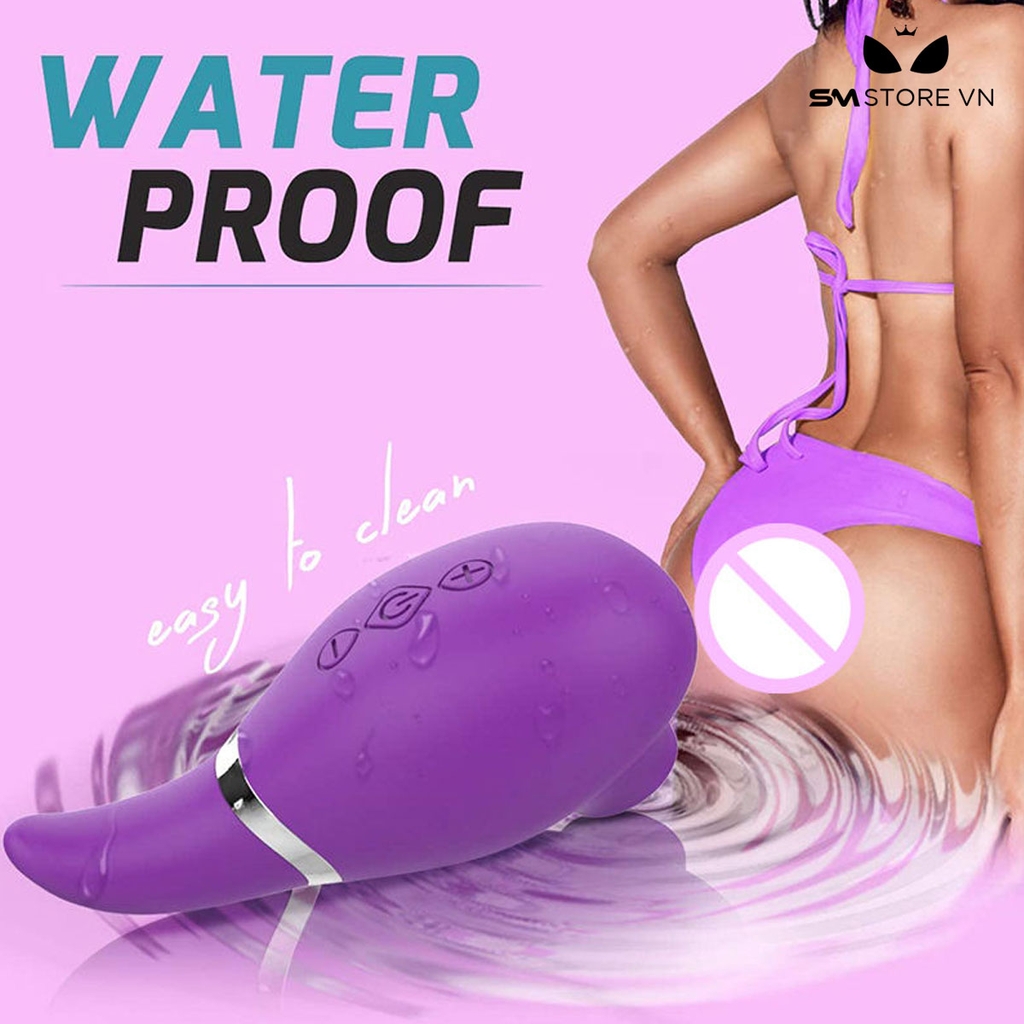 SMT2559 - Máy rung hút hình lưỡi liếm dài 11cm có 7 tần số