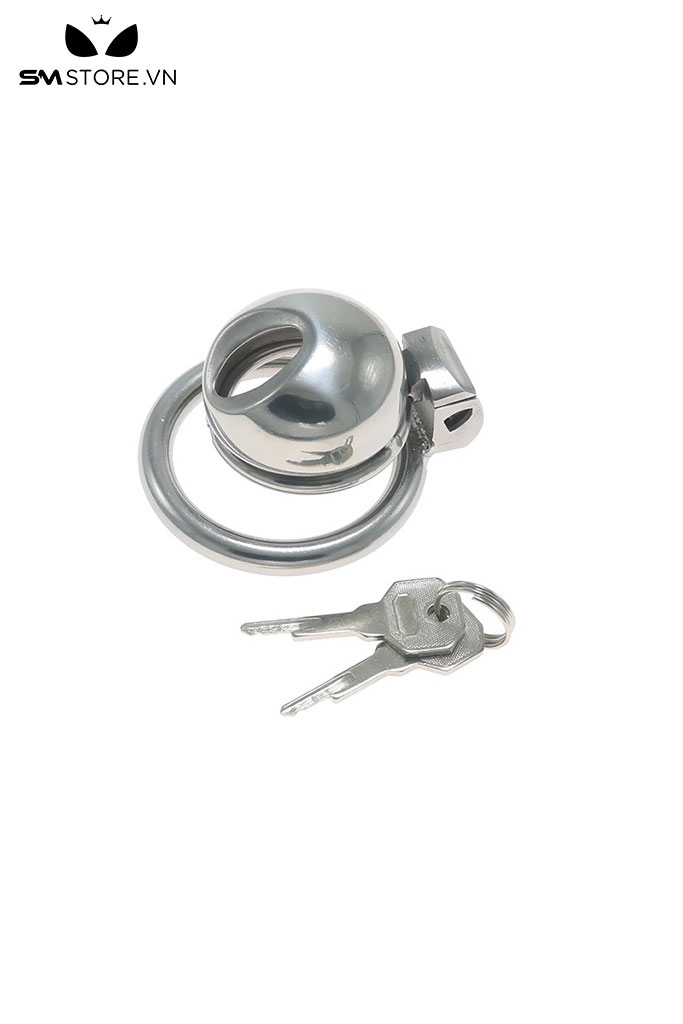 SMT576 - Khóa dương vật inox đầu tròn có khóa đường kính 45mm