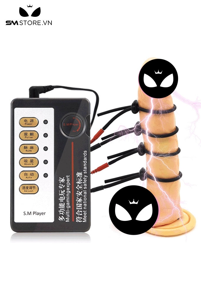 SMT2799 - Vòng đeo dương vật dây 4 có nút điều chỉnh mức độ