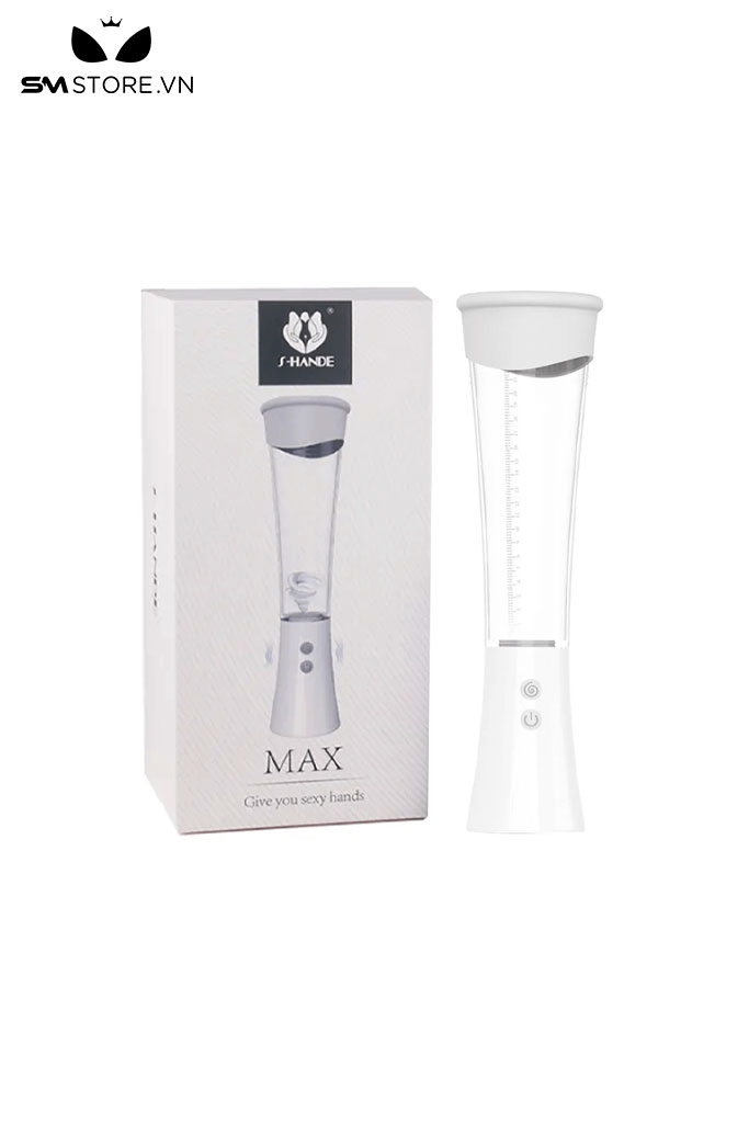 SMT764 - Máy tập tăng kích thước dương vật màu trắng dài 314mm