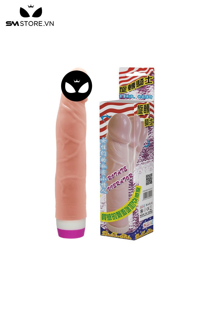 SMT126 - Dildo silicon với thiết kế dạng thanh rung xoay dài 22cm