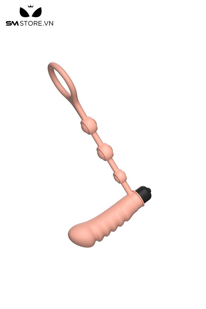 SMT1983 - Anal bead có thanh rung hậu môn và vòng đeo dương vật