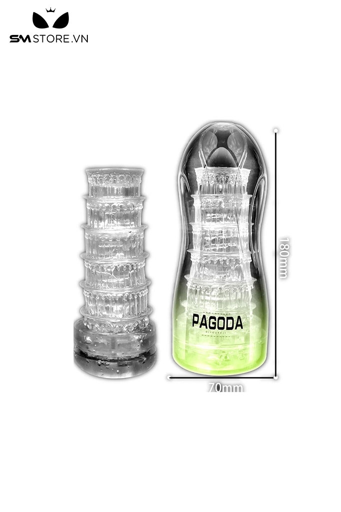 SMT599 - Cốc thủ dâm trong suốt silicon giống âm đạo mềm dài 180mm