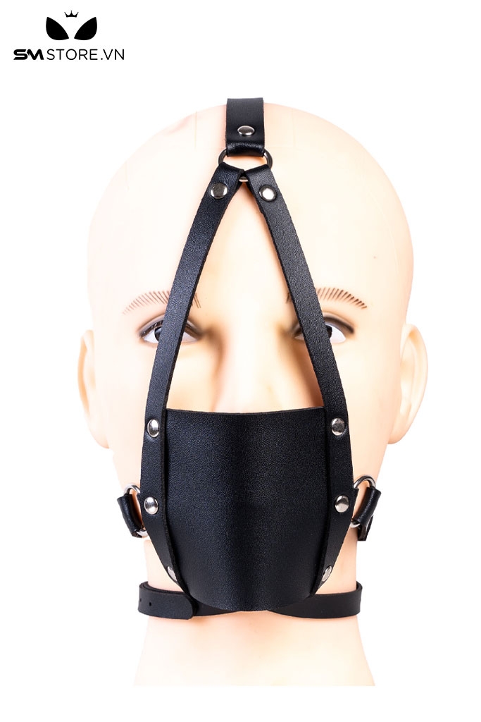 SMT1401 - Penis gag bịt miệng có dây vòng qua đầu với bóng silicon