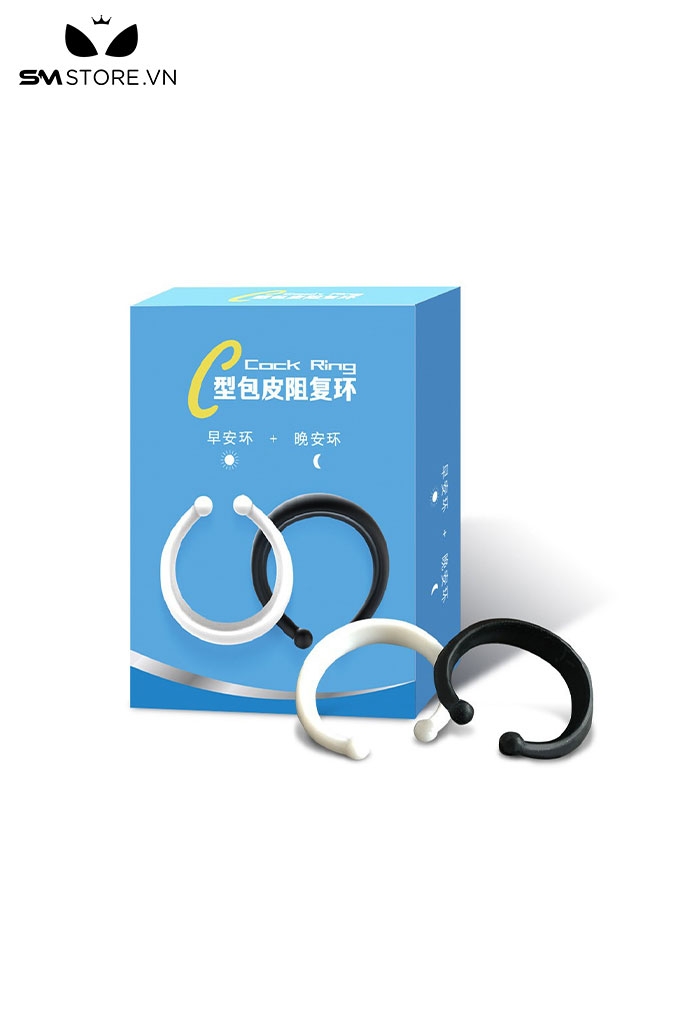 SMT457 - Vòng đeo dương vật thiết kế hình chữ C chất liệu silicon