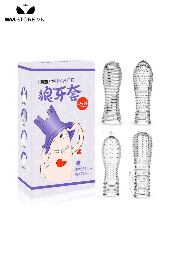 SMT240 - Combo vòng đeo dương vật đôn dê với chất liệu nhựa